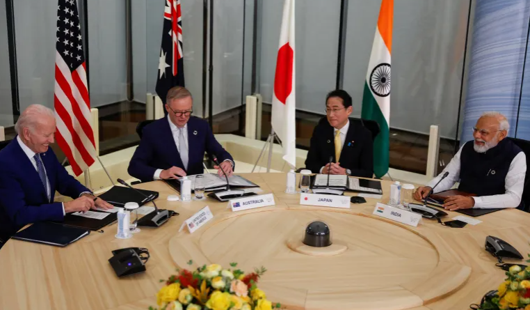 Australia, India, Japan and the United States – delivered a thinly veiled swipe at Beijing’s behaviour