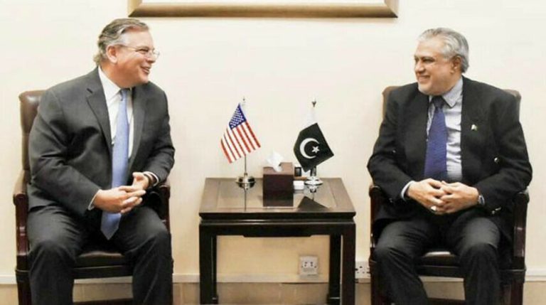 US Envoy meet isha dar