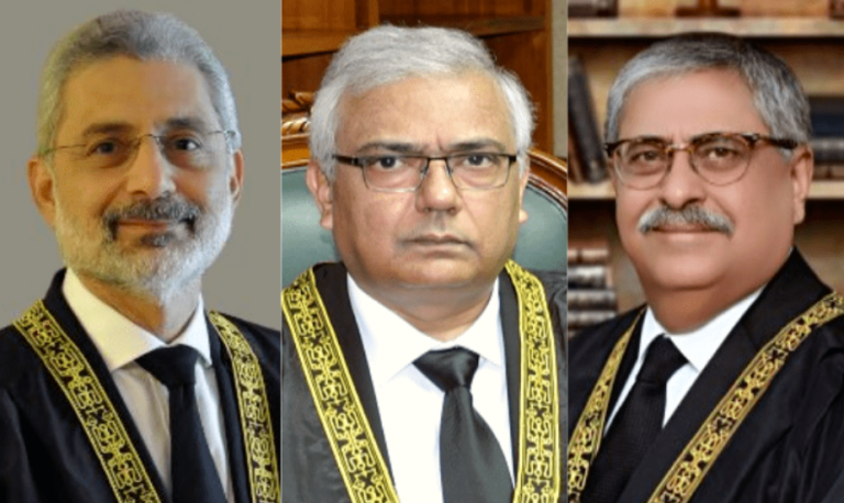 CHEIF JUSTICE QAZI FAIZ ESSA JUSTICE AMINUDIN JUSTICE ATHAR MINALLAH
