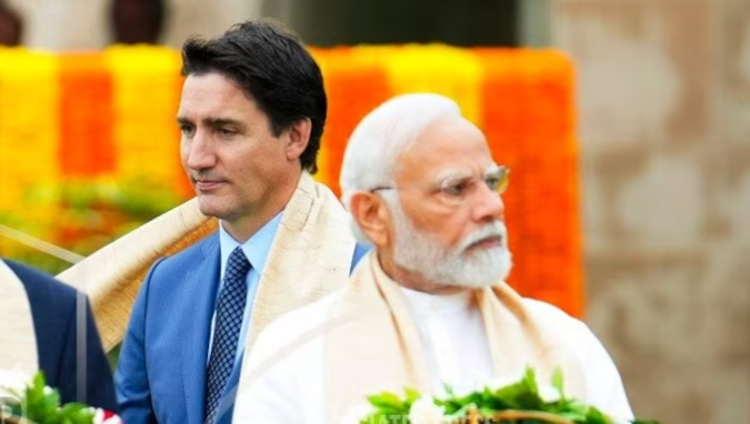INDIAN PRIME MINISTER MODI AND CANADIAN PM JUSTIN TREAUDO AP