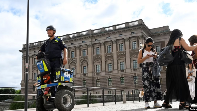 SWEDEN POLICE ARRESTED TWO AS RIOTS AFTER PROTEST