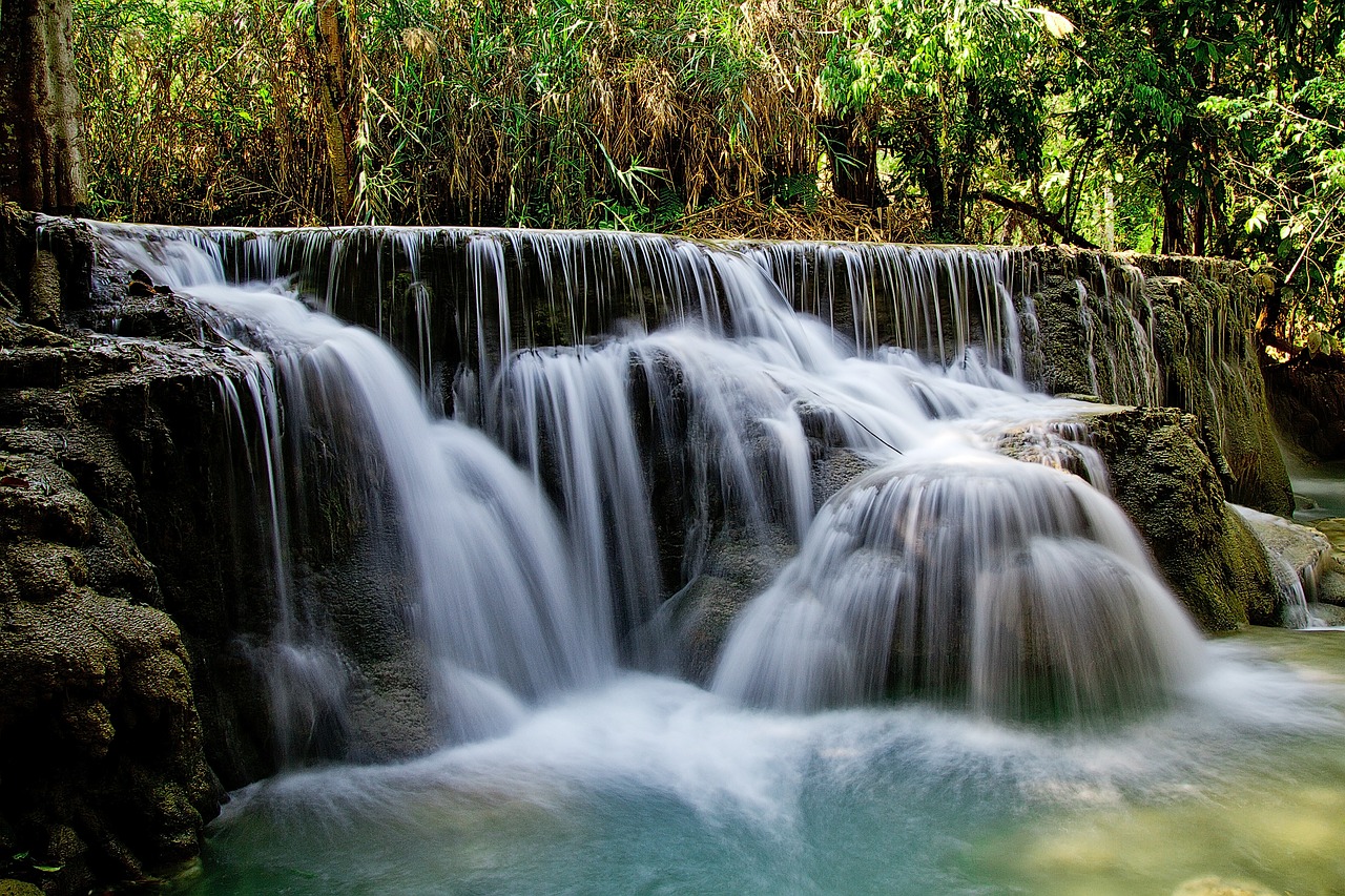 kuang si falls 463925 1280