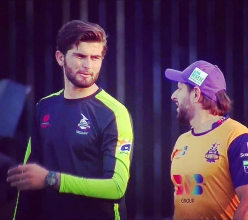 SHAHEEN SHAH WITH SHAHID AFRIDI