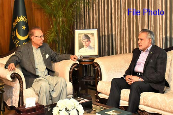 PREISDENT ARIF ALVI AND ISHAQ DAR