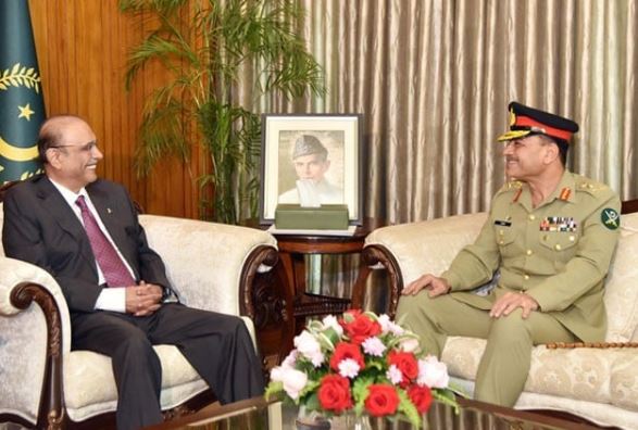 ARMY CHIEF AND PRESIDENT MEETING